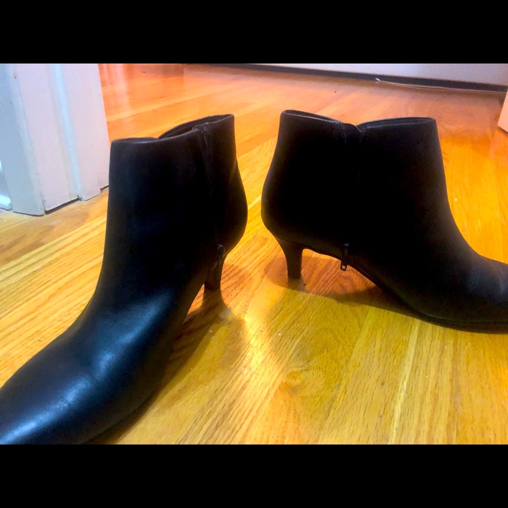Clarks low heel boots size 9